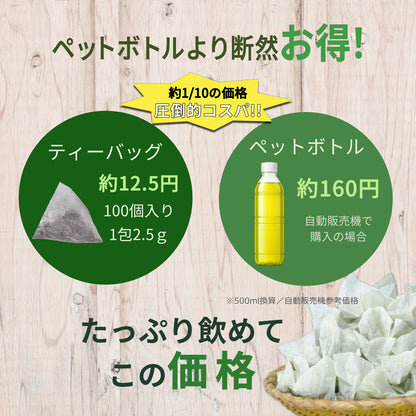 贅沢な深蒸し緑茶ティーバッグ 2.5g×100P