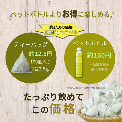 贅沢な抹茶入玄米茶ティーバッグ 2.5g×100P